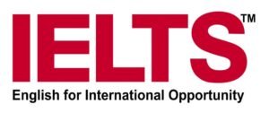 IELTS exam logo for English proficiency test required for study abroad